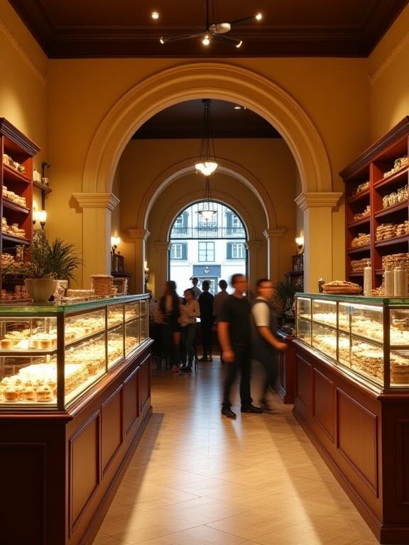 L'interno accogliente e tradizionale della Vento del Sud Pasticceria.
